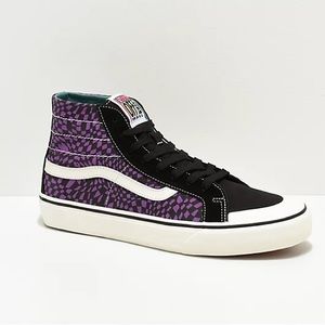 Vans Sk8-Hi 138 SF Warp Check Purple & Black Vans
